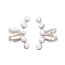 Brass Cuff Earrings, with ABS Pearl for Women, Lead Free & Cadmium Free, Platinum, 18.5x12x9.5mm