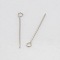 Tarnish Resistant 201 Stainless Steel Eye Pin, Stainless Steel Color, 26mm, Hole: 2mm, Pin: 0.6mm