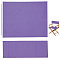 Cloth Chair Replacement, with 2 Wood Sticks, for Director Chair, Makeup Chair Seat and Back, Medium Purple, 530x200x4.5mm