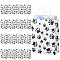 PH PandaHall 20pcs Puppy Dog Paw Print Gift Bags, 8.1 x 5.8 x 3.1 inch Dog Gift Bags with Paper Handles Treat Goodie Bags Party Favors Bag for Birthday Dog Pet Party Favors Candy Treat Gift, Black Paw