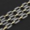 Rack Plating Acrylic & CCB Plastic Chain, Long-Lasting Plated, Clear, 20x10.6x3mm, 5m/roll