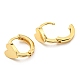 Серьги-кольца из латуни с покрытием стойки KK-C026-04G-2