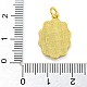 Латунные подвески с ракушкой и соединительным кольцом KK-D534-03G-02-3