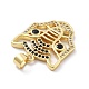 Латунные микро проложить кубического циркония подвески KK-Z098-22G-2