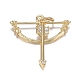 Кулоны из латуни с прозрачным фианитом ZIRC-F120-086G-1