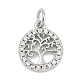 Латунные микропаве прозрачные кубические циркониевые подвески KK-G522-46P-1