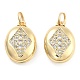 Подвески из латуни с прозрачным фианитом KK-U009-11A-G-1