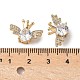 Латунные микропаве из прозрачного кубического циркония KK-G531-05G-3