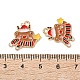 Подвески из эмали и сплава ENAM-I061-01KCG-22-3
