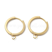 201 фурнитура для сережек-колец Huggie Hoop из нержавеющей стали STAS-A167-01H-G