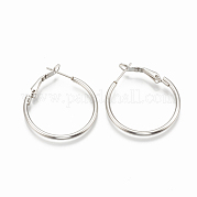 Серьги-кольца из нержавеющей стали 304 STAS-S078-07-30mm