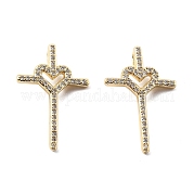 Латунные микро проложить кубического циркония подвески KK-R229-09G