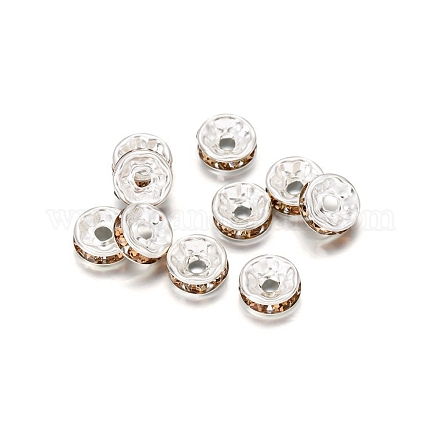 Rondelle латунь горный хрусталь Spacer бисер FS-WG29681-63-1