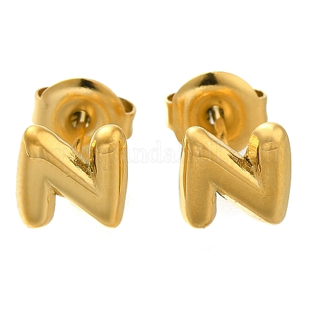Серьги-гвоздики из нержавеющей стали 304 EJEW-I316-01G-N-1
