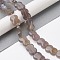 Natural Grey Agate Beads Strands, Bowknot, 16~16.5x12.5~13x5~5.5mm, Hole: 1.4mm, about 13pcs/strand, 8.46''(21.5cm)