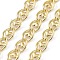 Rack Plating Brass Curb Chains, Long-Lasting Plated, Soldered, with Spool, Lead Free & Cadmium Free, Real 18K Gold Plated, Link: 11x7x1mm