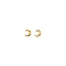 Metal Alloy Cabochons, Filling Material for Epoxy Resin Craft Art, Moon, Golden, 5x4.5x0.3mm