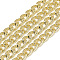 Unwelded Aluminum Curb Chains, Gold, 7x5x1.4mm, about 100m/bag