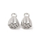 Non-Tarnish 304 Stainless Steel Charms, Lotus Seed Pod Charm, Stainless Steel Color, 7.5x5.5x5.5mm, Hole: 1.5mm