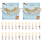 Cat Stitch Markers, Alloy Enamel Crochet Lobster Clasp Charms, Locking Stitch Marker with Wine Glass Charm Ring, Mixed Color, 3.8cm, 7 colors, 2pcs/color, 12pcs/set