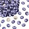 Preciosa® MAXIMA Crystal Round Stones, Czech Crystal, Bicone(436 11 177 Rivoli), Dura Foiling, 20410 Tanzanite, SS29(6.15~6.35mm)