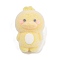 Flocky Resin Pendants, Yellow Duck, Yellow, 51x32x30mm, Hole: 3mm