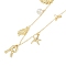 Bohemian Summer Beach Style 18K Gold Plated Shell Shape Initial Pendant Necklaces