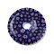 Handmade Millefiori Lampwork Pendants, Donut, Midnight Blue, 39x5mm, Hole: 8mm