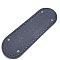 PU Leahter Knitting Crochet Bags Bottom, Bag Shaper Base Replacement Accessaries, Oval, Marine Blue, 30x10cm, Hole: 5mm