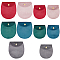 BENECREAT 10Pcs 10 Styles Velvet Jewelry Storage Pouches, Oval Small Jewelry Gift Bag Package Bag with Golden Tone Snap Fastener for Traveling Rings, Bracelets, Necklaces, Earrings