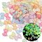 Luminous Transparent Acrylic Beads, Bowknot, with Glitter Powder, Mixed Color, 16x24x7.5mm, Hole: 2mm, 320pcs/500g