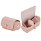 WADORN 2pcs PU Leather Wedding Ring Pouch, Jewelry Storage Case Rings Storage Small Bags Snap-on Ring Holder Pouch Wedding Party Favor Gift Bag, Pink