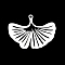 Tarnish Resistant 304 Stainless Steel Pendants, Laser Cut, Ginkgo Leaf, Stainless Steel Color, 23x30.5x1mm, Hole: 1.6mm