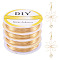 Copper Wire, DIY Craft Making Supplies, Real 14K Gold Plated, 0.6mm, 22 Gauge, about 14.76 Feet(4.5m)/Roll