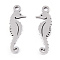 Non-Tarnish 201 Stainless Steel Pendants, Sea Horse Charm, Stainless Steel Color, 23.5x7.5x1mm, Hole: 1.8mm
