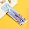 Stainless Steel Tweezers, for DIY Scrapbooking, Lilac, 11.5x0.9cm, 2pcs/set