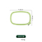 ABS Plastic Cross Stitch Embroidery Hoops, Rectangle Embroidered Display Frame, Sewing Tools Accessory, Light Green, 180x260mm