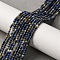 Natural Lapis Lazuli Beads Strands, Faceted, Round, 2mm, Hole: 0.5mm, about 226pcs/strand, 15.55 inch(39.5cm)