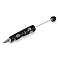 Iron Beadable Pen, Ball-Point Pen, with Polymer Clay Rhinestone, for DIY Personalized Pen with Jewelry Beads, Random Underlay, Jet, 149x16mm
