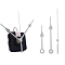 Plastic Long Shaft Clock Movement Mechanism, with Aluminum Pointer, WhiteSmoke, 70~95mm