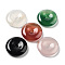 Natural Mixed Stone Donut/Pi Disc Charms, 30x7.5mm, Hole: 3.5~5mm