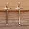 Alloy Sword Pendants, Light Gold, 66x24mm