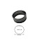Synthetic Hematite Plain Band Rings, US Size 10(19.8mm)