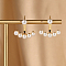 Real 18K Gold Plated Alloy Stud Earrings, with Imitation Pearl Beads, Round, 20x20mm