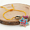 Bohemian Ethnic Style Geometric Miyuki Beaded Star with Flamingo Charm Adjustable Braided Bracelets for Women, Colorful