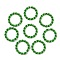 Aluminum Quick Link Connectors, Twisted Round Ring, Lime Green, 24~24.5x3.5~4mm, Inner Diameter: 17~17.5mm