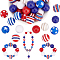 1 Set Mixed Style Acrylic Round Beads Sets, Blue, 19~20mm, Hole: 2mm, about 50pcs/bag