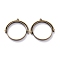 Alloy Open Back Bezel Pendants, Rotating Pendants, for DIY UV Resin, Epoxy Resin, Pressed Flower Jewelry, Ring, Antique Bronze, 31.5x32x4mm, Hole: 1.4mm
