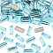 Preciosa® MAXIMA Crystal Fancy Stones, Czech Crystal, 435 26 212 Baguette, Dura Foiling, 60010 Aqua Bohemica, 4x2mm