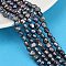 Natural Cultured Freshwater Pearl Beads Strands, Two Sides Polished, Grade 2A+, Dyed, Colorful, 5~6mm, Hole: 0.7mm, about 63pcs/strand, 13.46~13.66''(34.2~34.7cm)